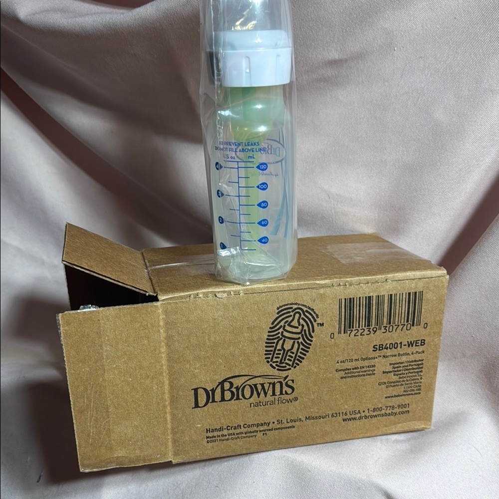 Natural Flow Baby Bottle - Clear